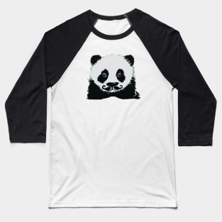 Panda with moustache Baseball T-Shirt